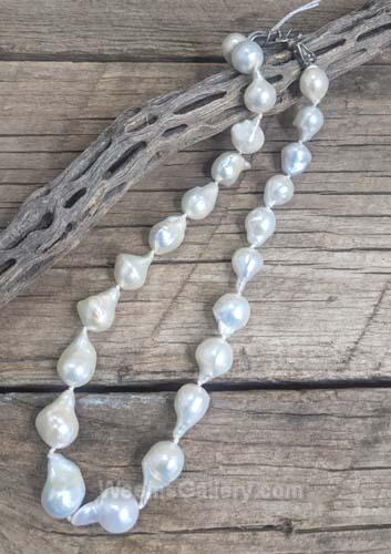 baroque white pearls by Pam Springall